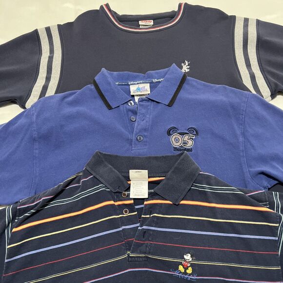 Disney Other - Disney Store & Disneyland Resorts Polo Shirts & Sweatshirt Lot Y2K Era ‘05 Men M